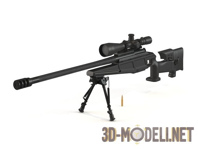 3D модель Снайперская винтовка Blaser 93 LRS2