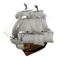3D модели: парусные корабли, яхты
