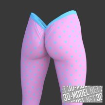 Daz3D, Poser: Sexy V Back Leggings For Genesis 8 Females