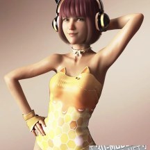 Daz3D, Poser: Kawaii Cat Headset for Genesis 3 and 8 Female(s)