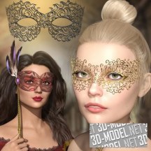 Daz3D, Poser: Mask Accessory for Genesis 8 men and women