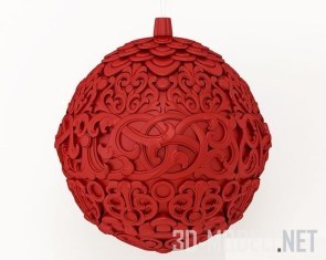 Дизайнерский елочный шар