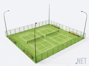 Теннисный корт с травяным покрытием