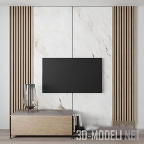 Панель для ТВ с декором De Padova