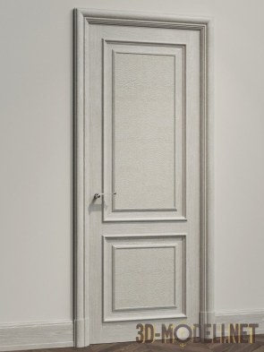 Филенчатая дверь из светлого дерева Atelieranjou