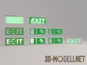 Таблички «Exit»