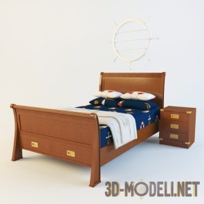 Детская кровать в морском стиле от Carotti