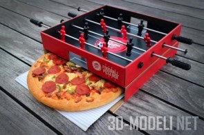 Pizza Hut + Ogilvy разработали коробку для пиццы со встроенным в крышку настольным футболом!