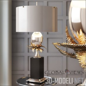 Настольная лампа Egg and Palm от Global Views