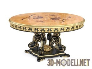 Круглый стол с инкрустацией Modenese Gastone Bella Vita 13143