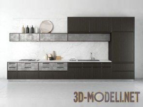 Современный кухонный гарнитур в минималистическом стиле