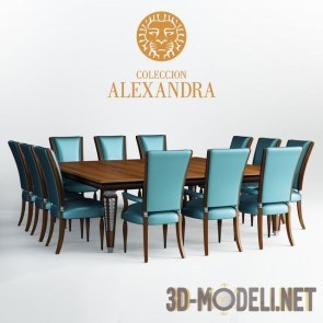 Стол и стулья DECO от Coleccion Alexandra