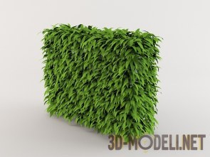 Green fence free 3d-model