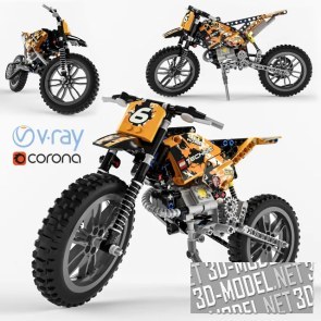 Кроссовый мотоцикл LEGO Technic 42007