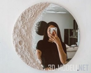 Это лунное зеркало создает идеальный зеркальный интерьер дома