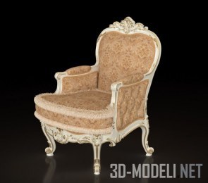 Кресло Modenese Gastone, с резьбой и позолотой