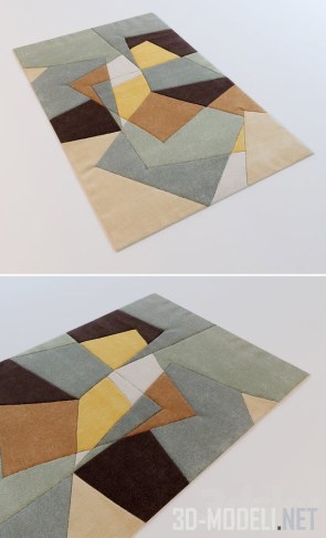 Современный геометричный ковер