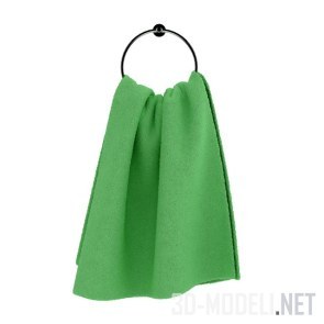 Зеленое полотенце