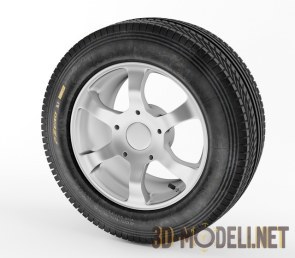 Wheel 15 inches free 3d model