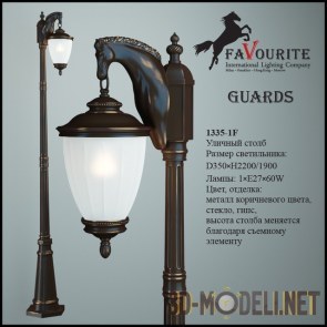 Уличный фонарь «Guards» 1335-1F от Favourite