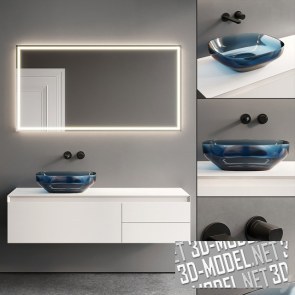 Мебель и аксессуары для ванной комнаты Panta Rei от Antonio Lupi