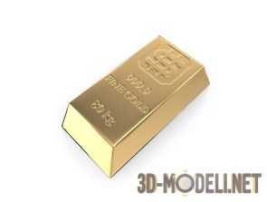 3ds Max: создание слитка золота