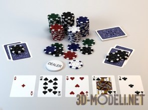 Карты и фишки для игры в покер
