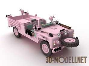 Военный автомобиль Land Rover 109 Pink Panther