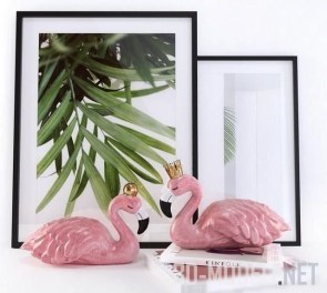 Сет с розовым фламинго