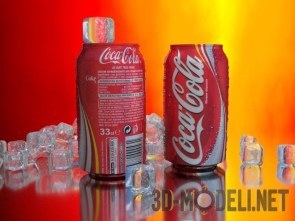 Стандартная алюминиевая банка с Coca-Cola