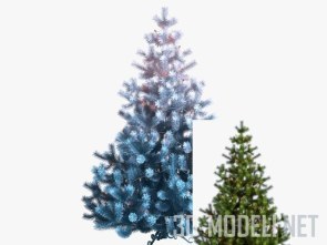 Рождественская елка, три цвета