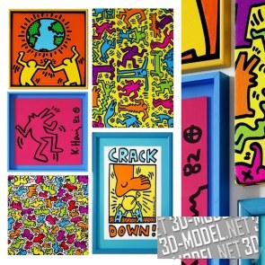 Картины в стиле Keith Haring