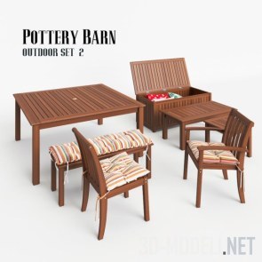 Стол, стул, скамья для хранения от Pottery Barn