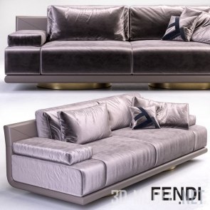 Трехместный диван Fendi Casa Artu