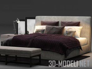 Современная кровать Minotti Powell