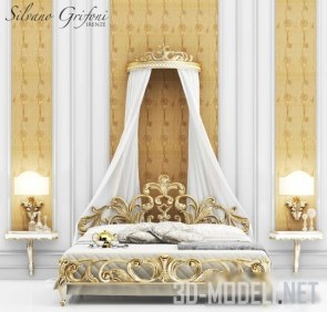 Кровать и столики от Silvano Grifoni