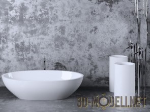 Набор современной сантехники для ванной комнаты