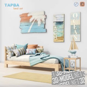Кровать-кушетка IKEA ТАРВА и декор