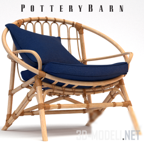Кресло Luling Rattan от Pottery Barn
