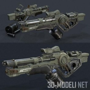 Оружие SciFI Rifle Concept