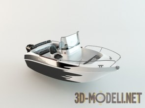 Современная моторная лодка