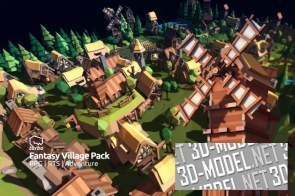 Fantasy Village Pack - Low Poly 3D Art