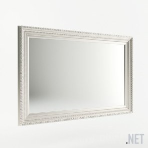 Белая багетная рама с зеркалом