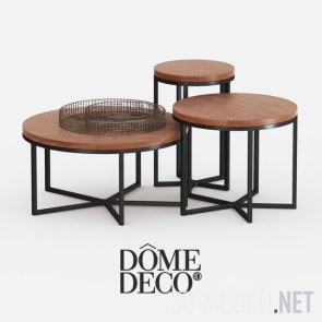 Dome deco набор журнальных столиков с декором