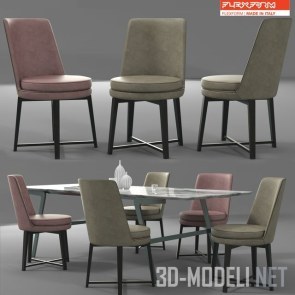 Flexform набор: стол Sofio и стулья Feel Good