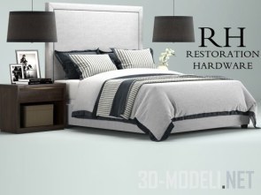 Двуспальная кровать RH Wallace