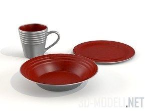 Посуда в походном стиле