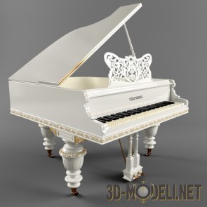 Белый кабинетный рояль