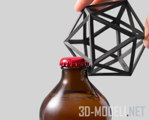 3D-печать в дизайне открывалки для бутылок Ico Bottle Opener