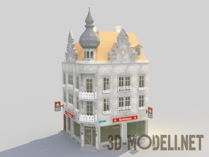 Европейский дом с магазином